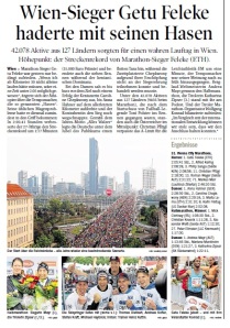 Tiroler Tageszeitung vom 14.04.2014 zum 31. VCM